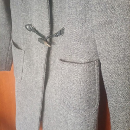 Benetton Montgomery coat used, gray, women's size M