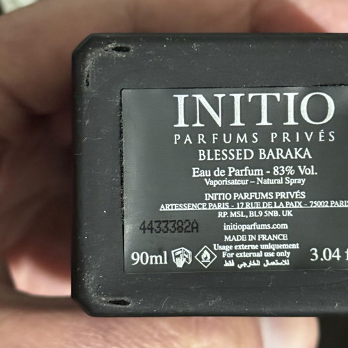 Initio Blessed Baraka Eau de Parfum tester 5ml new