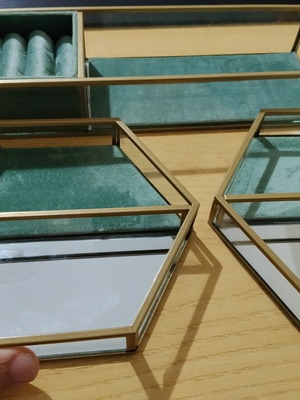 Metal Jewelry Boxes set of 3 used