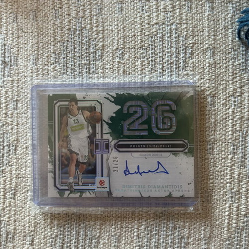 Dimitris Diamantidis numbered 21/26 autograph card