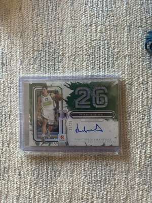 Dimitris Diamantidis numbered 21/26 autograph card