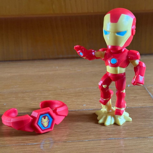 Kinder Surprise Maxi Iron Man figure used with bracelet