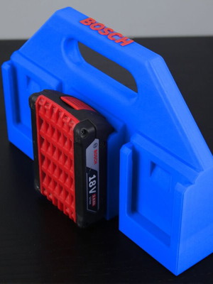 Transport base for 6 Bosch 18V batteries made to order