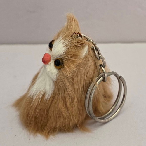 Vintage cat keychain