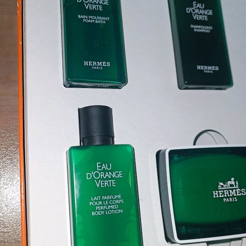 Hermes Eau d'orange Verte bath products like new