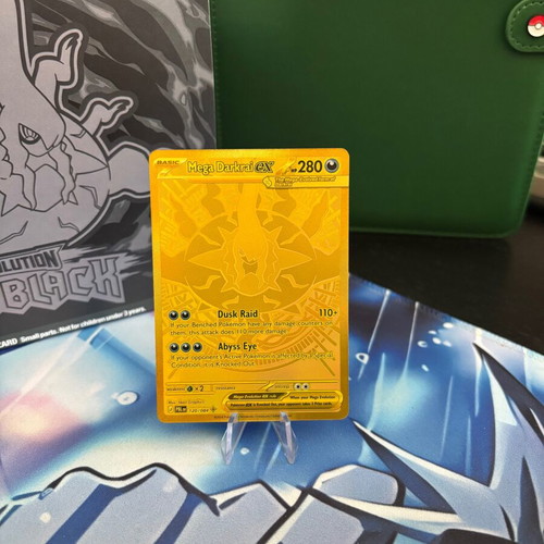 Pokemon Mega Darkrai ex #120/084 ME05: Pitch Black card like new