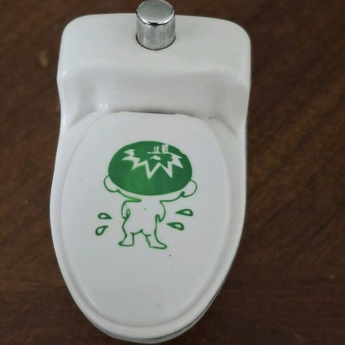 Gag Toilet Bowl Lighter BD Butane Jet Flame used