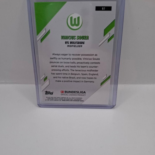 Vinicius Souza 2025-26 Topps Chrome Bundesliga Gold Wave Refractor Base like new