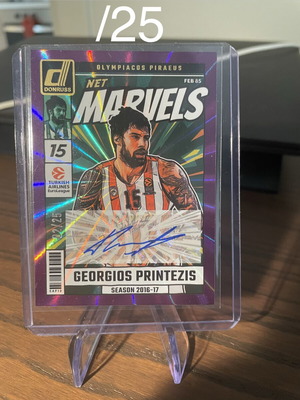 Georgios Printezis Net Marvels Auto Card mint condition