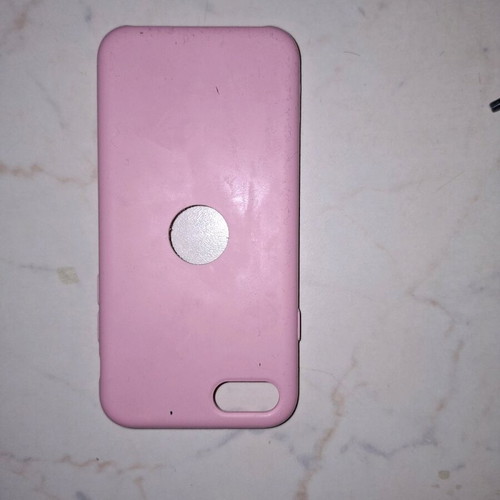 iPhone SE case used, pink