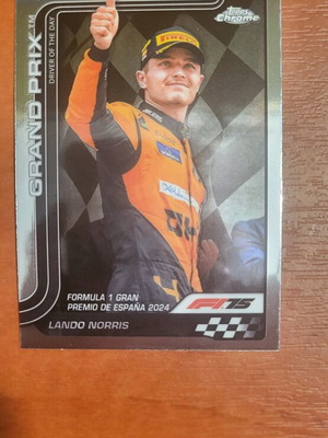 F1 Topps Chrome 2025 Lando Norris Grand Prix Driver of the Day #131 like new