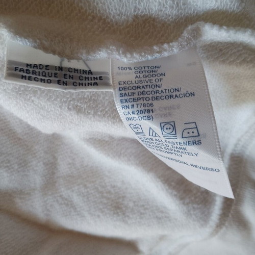 Tommy Hilfiger women's cotton jacket with hood size L like new white