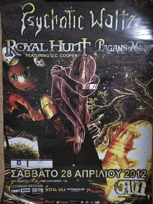 Psychotic Waltz Royal Hunt Concert Poster like new, 68x48cm