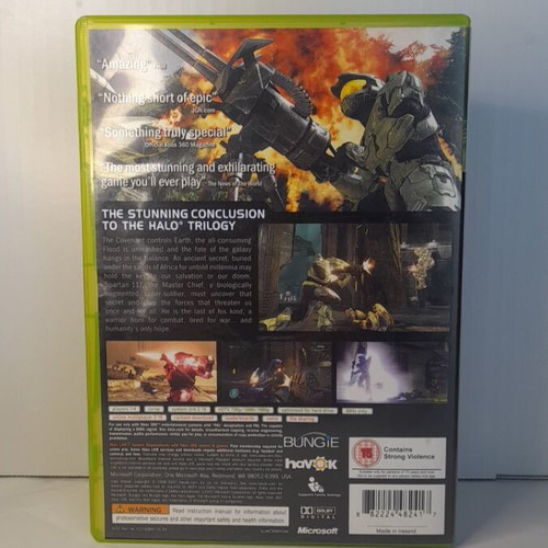 Halo 3 Xbox 360 game, English edition, complete with manual