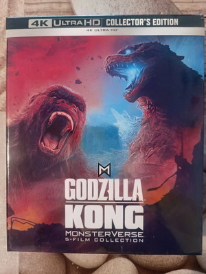 Godzilla Kong Monsterverse 5-Film Collector's Edition 4K UHD new