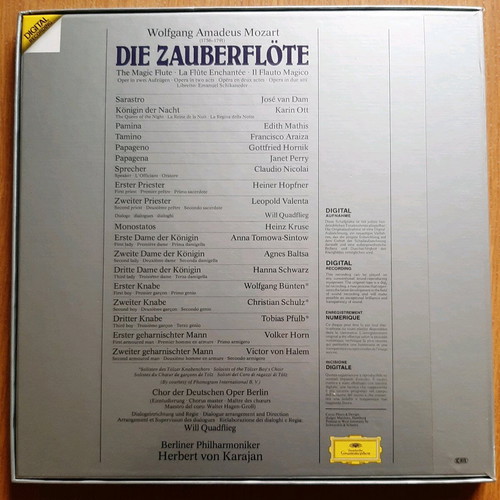 Mozart The Magic Flute Box Set 3 Vinyl 33 rpm Discs New