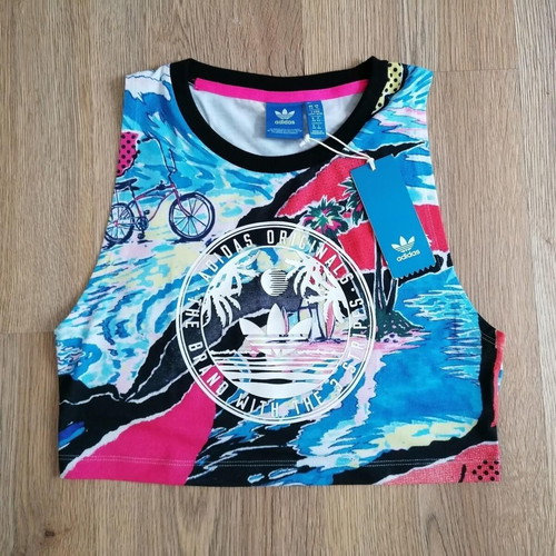 Adidas Venice Beach sportswear set new, multicolored blue