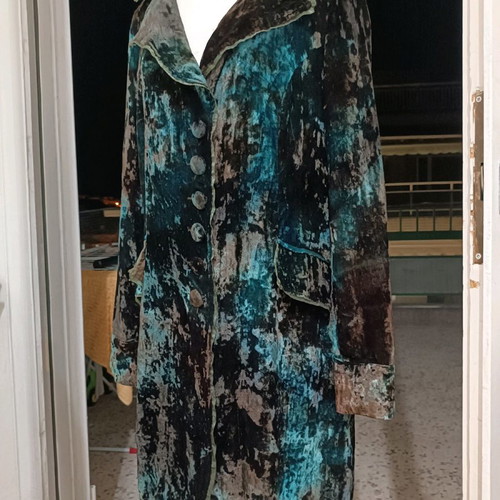 Long knee-length jacket new, boho style, size L