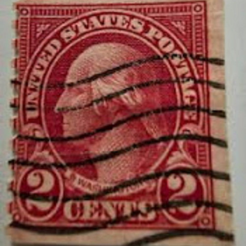 Αμερικανικό γραμματόσημο 2 cents με George Washington σαν καινούργιο