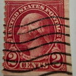 Αμερικανικό γραμματόσημο 2 cents με George Washington σαν καινούργιο