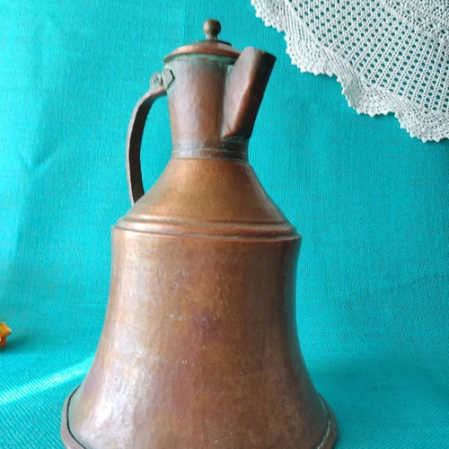 Copper jug old large used