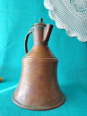 Copper jug old large used