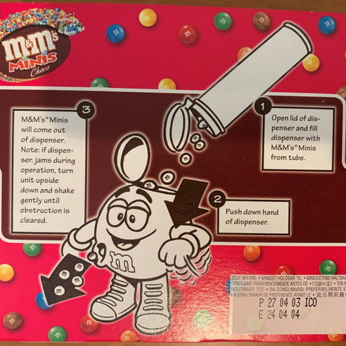 M&Ms Candy Dispenser figure candy machine new sealed