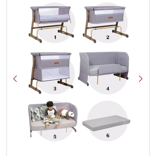Belletti Dream Grower 6in1 Baby Cot like new, Cloud
