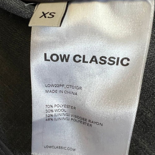 Low Classic grey belted single-breasted trench coat like new, size XS