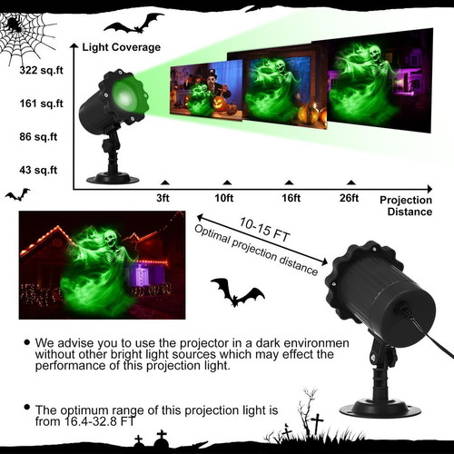 Halloween decorative light projector new, waterproof, LED