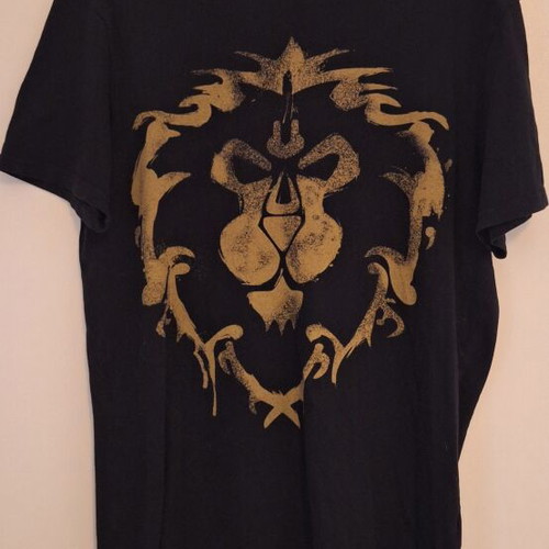 T-shirt Warcraft Alliance official merch, like new, size M, black