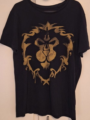 T-shirt Warcraft Alliance official merch, like new, size M, black