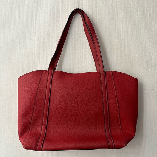 Guess tote bag used, red