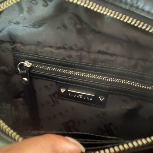 John Richmond black belt bag crossbody with skull and chain