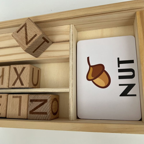Playtive wooden educational word game