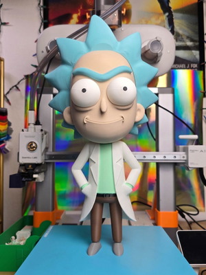 Rick figure 3D printed made to order