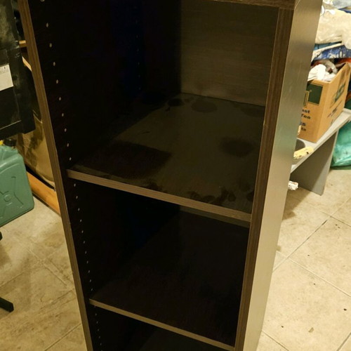Sato open bookshelf shelf like new with two adjustable shelves wenge