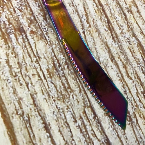 Titanium gradient kitchen knife new