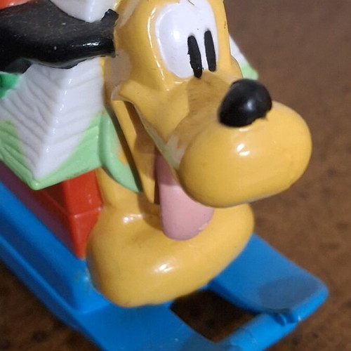 Disney Pluto Christmas House PVC like new