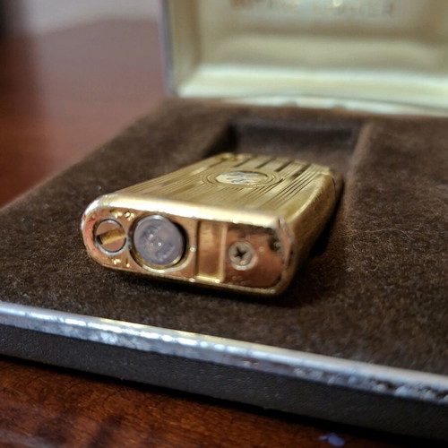Vintage Rohnson lighter used with original case