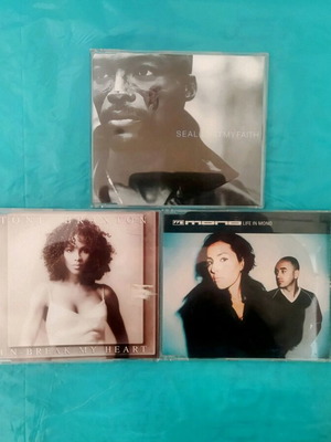Toni Braxton, Seal, Mono CD like new, singles