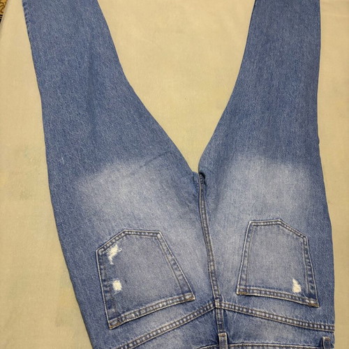 Tally Weijl mom fit jeans size 38 like new with rips blue