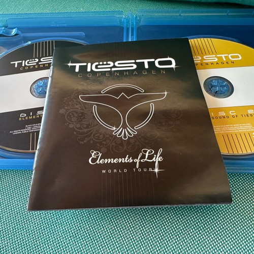Tiesto Elements of Life World Tour 2x Blu-ray discs like new