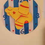 Children's wall clock analog, like new