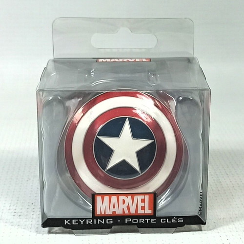 Semic Marvel Captain America Shield Metal Keychain 5cm new
