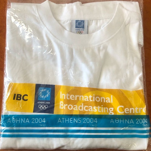Authentic Athens 2004 Olympic Games T-shirt new, white