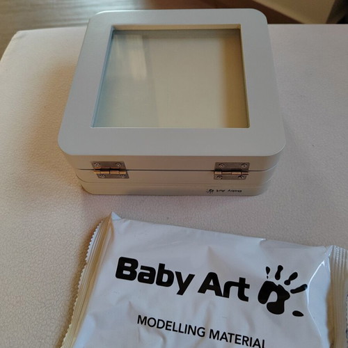 Baby Art frame set like new with baby imprint kit