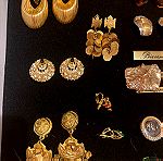  18 Vintage Σκουλαρίκια Χρυσού Χρώματος