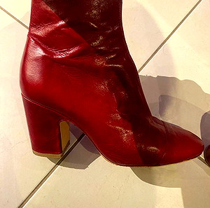 Zara μποτακι κόκκινο 39
