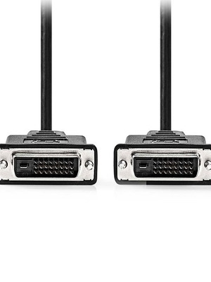Кабел NEDIS CCGP32001BK20 DVI-D 24+1pins 2m черен